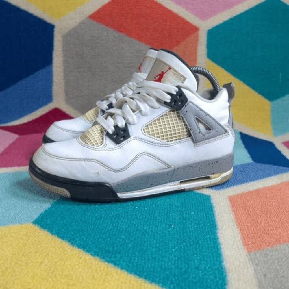 Air Jordan 4 Retro White Cement 2016 GS Youth 4.5Y 836087-106